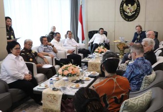 Kejagung RI Bertemu Delegasi Belanda, Rabu 15 Maret 2023 bertempat di Aula Lantai 11 Gedung Utama Kejaksaan Agung.