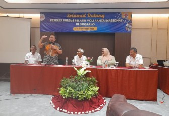 Kursus Pelatih Voli Pantai Nasional Digelar