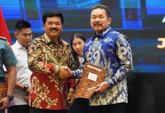 Jaksa Agung ST Burhanuddin dan Menteri ATR/BPN Hadi Tjahjanto