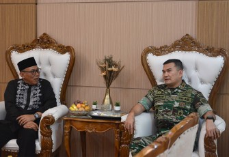Danrem 064/MY saat silaturahmi dengan Wali Kota Cilegon