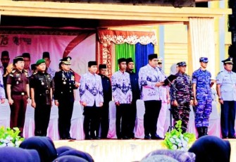 Bupati Bintan Jadi Pembina Upacara Peringatan HUT PGRI Ke 78 dan HGN Tahun 2023