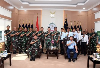 Dankoharmatau Terima Kunjungan Kepala Program Studi Teknik Mesin FSTP Unhan RI