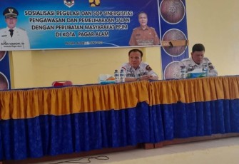 PUPR Kota Pagar Alam Sosialisasikan Peran Masyarakat Dalam Pengawasan Pemeliharaan Jalan 