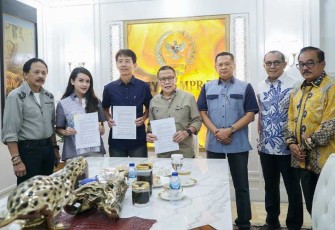 Bamsoet saat menerima Direksi PT Tol Jagat Kerthi Bali di Jakarta, Sabtu (6/5/23).