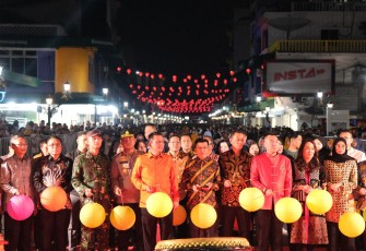 Danlanudal Tanjungpinang Hadiri Kepri Lantern Dream Parade 2023