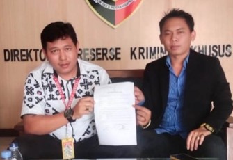 LBH MBP Sidorejo Law saat Adukan Pimpinan Debt Colector ke Direskrimsus Polda Jateng
