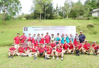 Lapas Kelas III Suliki menggelar kegiatan pembinaan Fisik Mental dan Disiplin di Lembah Anai Resort.