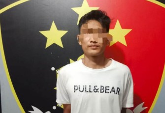 Tersangka saat diamankan