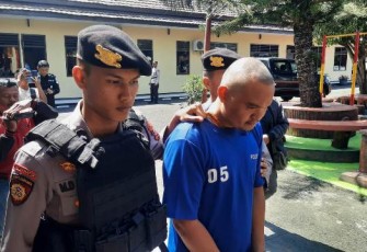 Pelaku Pembobol Rumah dan Warung Saat Diringkus Polres Rejang Lebong 
