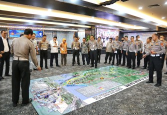 Pengaturan lalu lintas jalan selama masa arus mudik dan arus balik Angkutan Lebaran 2023.