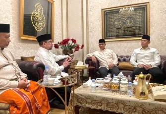 AHY saat Silahturahmi ke Anies dan Habib Salim Segaf
