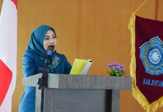 Hafizha saat sambutan