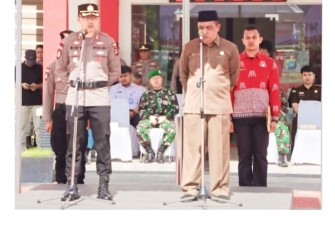 Polres Bintan dan Pemkab Pimpin Apel Deklarasi Pencegahan Karhutla