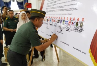 Jajaran Kodam XIV/Hsn Deklarasikan Pemilu Damai