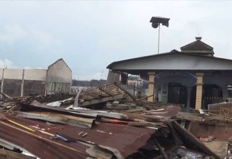 Pasar Kesamben Kabupaten Blitar Setelah Terbakar Tahun 2022 (Foto : Ist.)