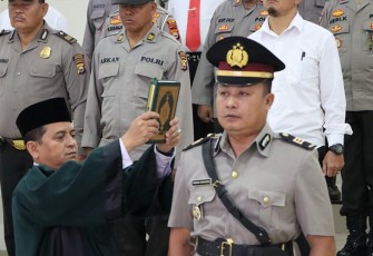 Pengambilan sumpah jabatan AKP Irwan Saragih SH 