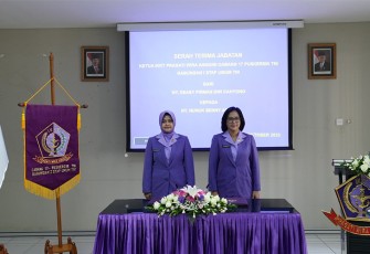 Sertijab Ketua IKKT PWA Cabang 17 Puskersin TNI