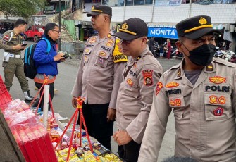 Polres Pagar Alam saat Razia Petasan 