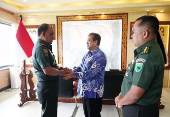 Pangdam XVIII/Kasuari saat Terima Audiensi Wagub Kaltim
