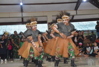 Kodim 1710/Mimika saat Gelar Turnamen Tari Seka