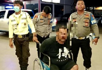 Tersangka saat diamankan