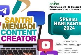 Pendaftaran santri content creator 