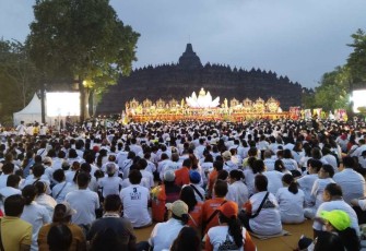 Ilustrasi candi Borobudur 
