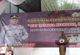 Oprasi Mantap Praja Tahun 2024 Polres Oku Timur Laksanakan Cooling System Diberbagai Kantor Polsek