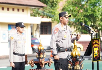 Polres Oku Timur Laksanakan Apel Gelar Pasukan Operasi Zebra Musi Tahun 2024