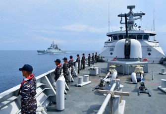 Latihan Orruda TNI AL dan Rusia Navy Masuki Tahap Latihan Sea Phase di Laut Jawa 