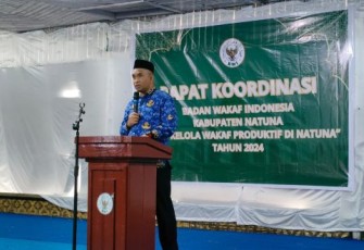 Asisten l Pemkab Natuna Hadiri Rapat Koordinasi Tata Kelola Wakaf Produktif 