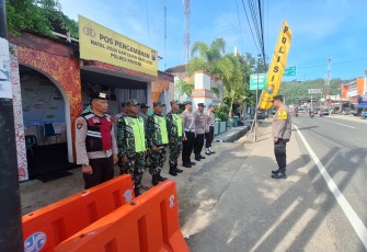 Kodim 0801/Pacitan Laksanakan PAM Nataru di Pos Pantau