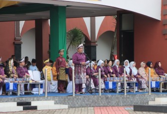 Bupati Bintan Roby Kurniawan SPWK saat Jadi Irup Sempena Hari Jadi Ke 76 Dalam Bingkai Sebati Mengubah Bintan Tersohor