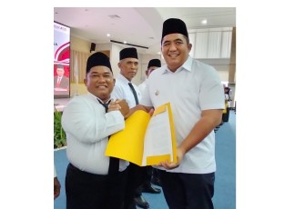 Bupati Bintan Roby Kurniawan SPWK Kukuhkan 180 Anggota BPD se-Kabupaten Bintan 