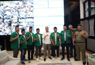 Pimpinan Cabang Gerakan Pemuda Ansor Kota Surabaya bertemu dan melakukan audensi dengan Walikota Surabaya Eri Cahyadi