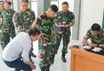 Kodim 0802/Ponorogo Lakukan Pengukuran Baju PDH