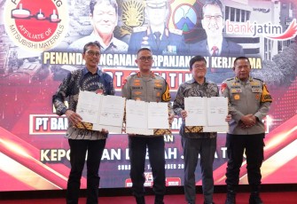 Bank Jatim dan Polda Jatim Teken Perjanjian Kerja Sama