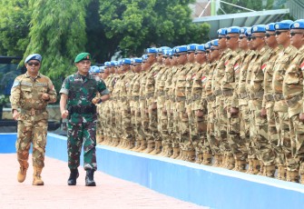 Pangdam II/Sriwijaya Pimpin Penyambutan Satgas Kizi TNI Konga XXXVII-J Minusca Car Yonzipur 2/SG