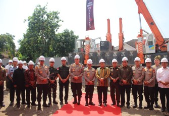 Danrem 031/WB Hadiri Ground Breaking Pembangunan Gedung BPKB, Rumah Sakit Bhayangkara Presisi