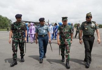 Penyambutan Kedatangan Pangkogabwilhan l Usai Kunker