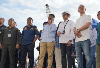 KM Kelud resmi mulai sandar di Terminal Bintang 99, Minggu (8/12/2024).