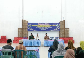 Babinsa Koramil 0801/03 Arjosari Koptu Tri H menghadiri Rapat Musyawarah Desa (Musdes) 