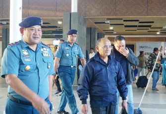 Danlanudal Kupang Turut Sambut Kunjungan Kerja Ketua HNSI di Kupang