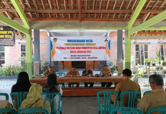 Babinsa Desa Klumutan Menghadiri Musyawarah Terkait RKPDes