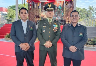 Ketua LDII Sulsel Hadiri Upacara HUT TNI ke-79