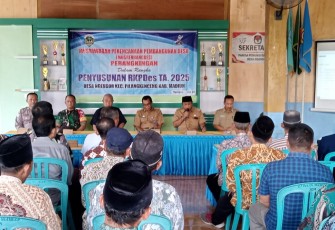 Babinsa Desa Ngengor Hadiri MusrenbangDes RKPDes Tahun 2025