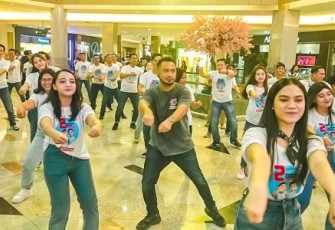 Gen Z PSI Flash Mob Goyang Gemoy Dukung Prabowo-Gibran Satu Putaran