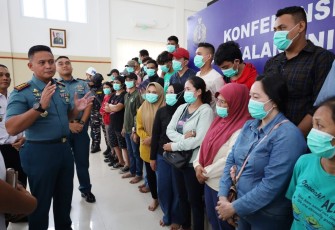 TNI AL Gagalkan Penyelundupan PMI Non Prosedural di Pantai Pelintung Dumai