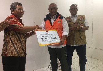 BNPB memberikan dana siap pakai sebesar Rp200 juta.