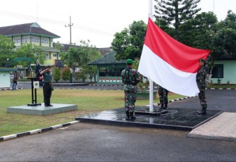 Kodim 0801/Pacitan Gelar Upacara Bendera